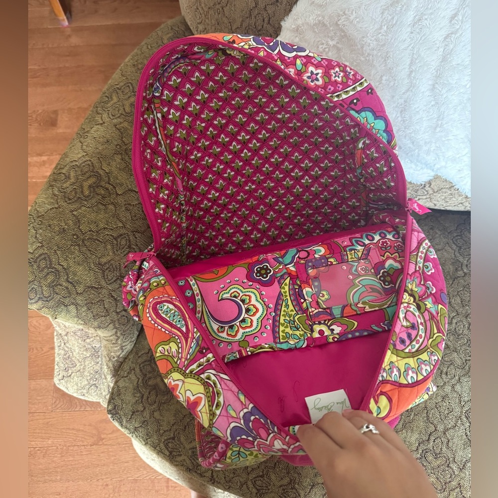Vera Bradley Pink Swirls Backpack - Picture 6 of 7